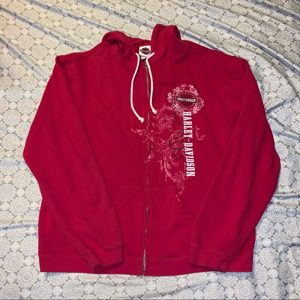 Harley Davidson zip up hoodie (xl)